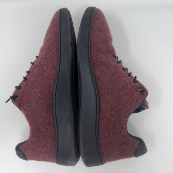 Baabuk Urban Wooler Wool Burgundy Casual Sneakers - Picture 7 of 9
